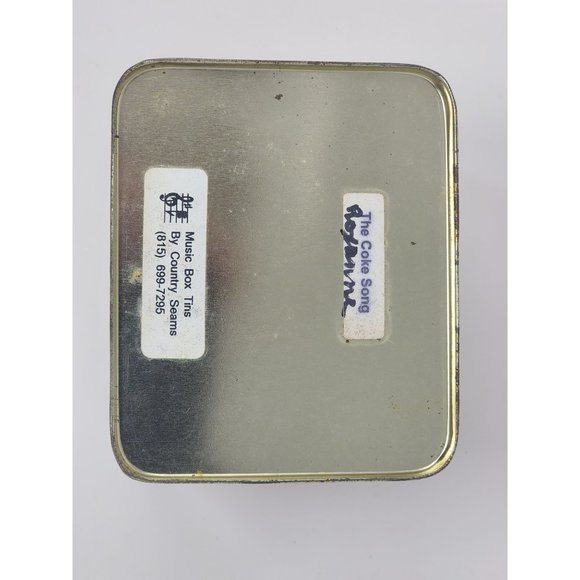 Vintage Coca Cola Music Box‎ Tins By Country Seams "The Coke Song" - Picture 7 of 11